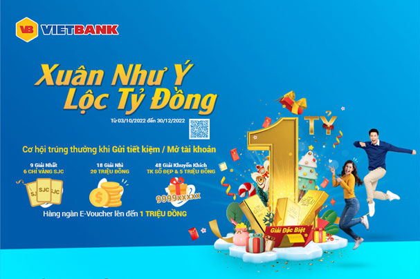 Vietbank: Xuân như ý - Lộc tỷ đồng